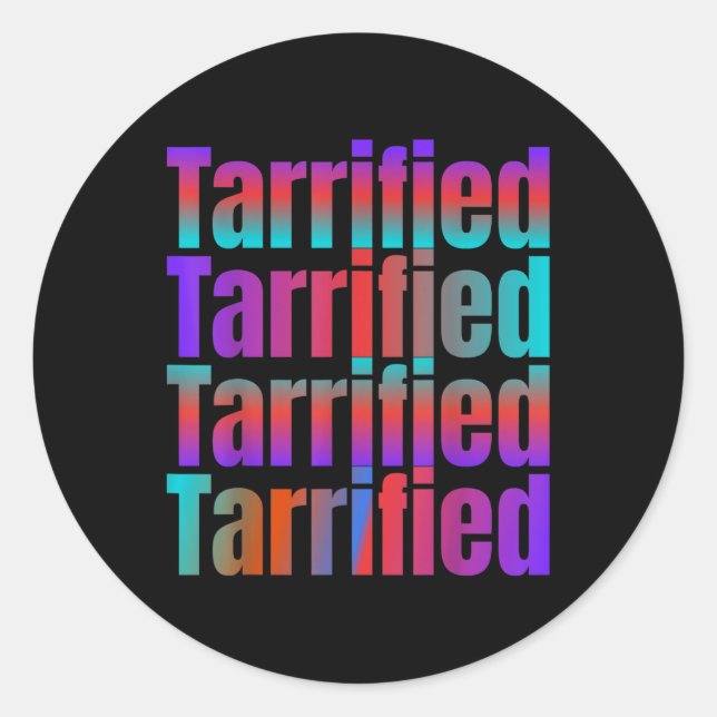 Tarried Funny Political Runder Aufkleber (Vorderseite)