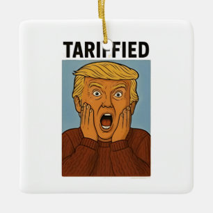 Tarrifiziert Widersteh Ich Stehe Zu Pinguinen Keramikornament