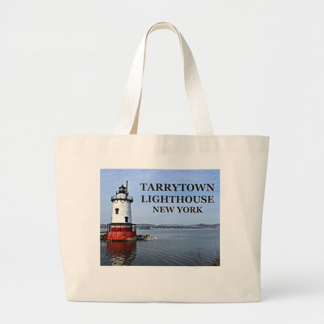 Tarrytown Lighthouse, New York Jumbo Tote Bag Jumbo Stoffbeutel (Vorne)