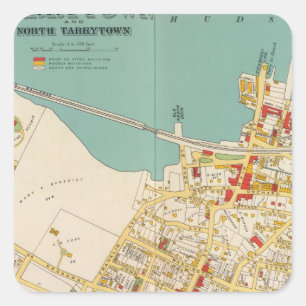 Tarrytown, N Tarrytown Quadratischer Aufkleber
