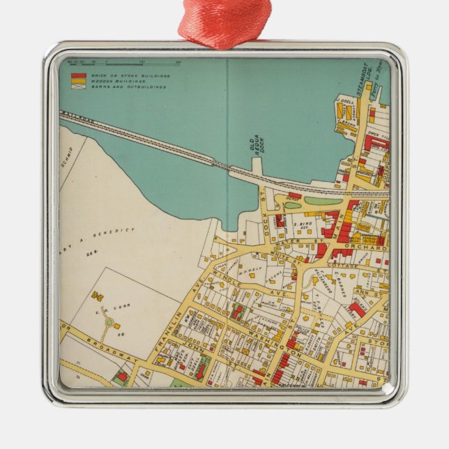 Tarrytown, N Tarrytown Silbernes Ornament (Vorne)