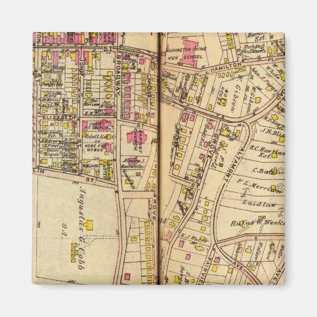 Tarrytown, New York 4 Magnet (Vorne)