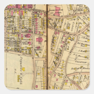 Tarrytown, New York 4 Quadratischer Aufkleber