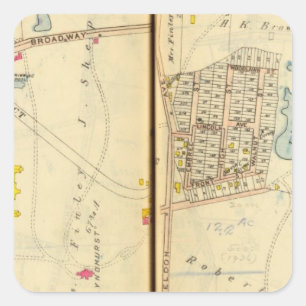 Tarrytown, New York 5 Quadratischer Aufkleber