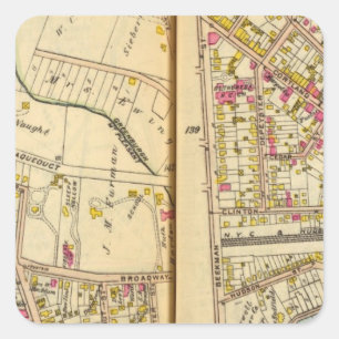 Tarrytown, New York Quadratischer Aufkleber