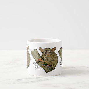 Tarsier Cartoon Illustration Espressotasse