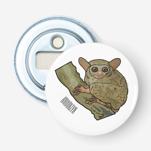 Tarsier Cartoon Illustration Flaschenöffner