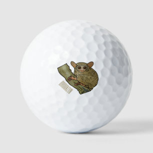Tarsier Cartoon Illustration Golfball