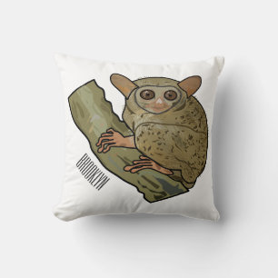 Tarsier Cartoon Illustration Kissen