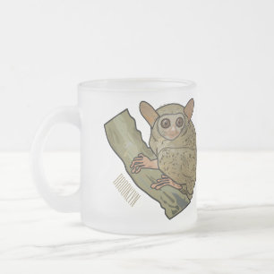Tarsier Cartoon Illustration Mattglastasse