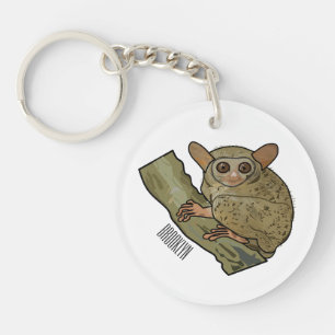 Tarsier Cartoon Illustration Schlüsselanhänger