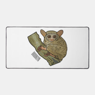 Tarsier Cartoon Illustration Schreibtischunterlage