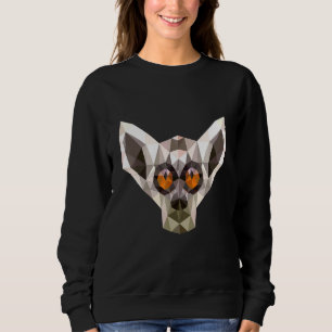 Tarsier Primat Monkey Polygon Monkey Artists Sweatshirt