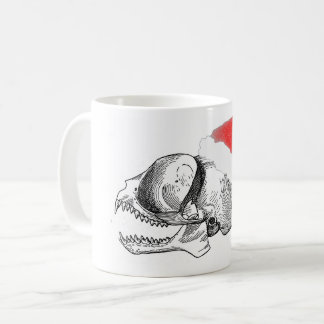 Tarsius Skull mit Weihnachtsmannmütze Kaffeetasse
