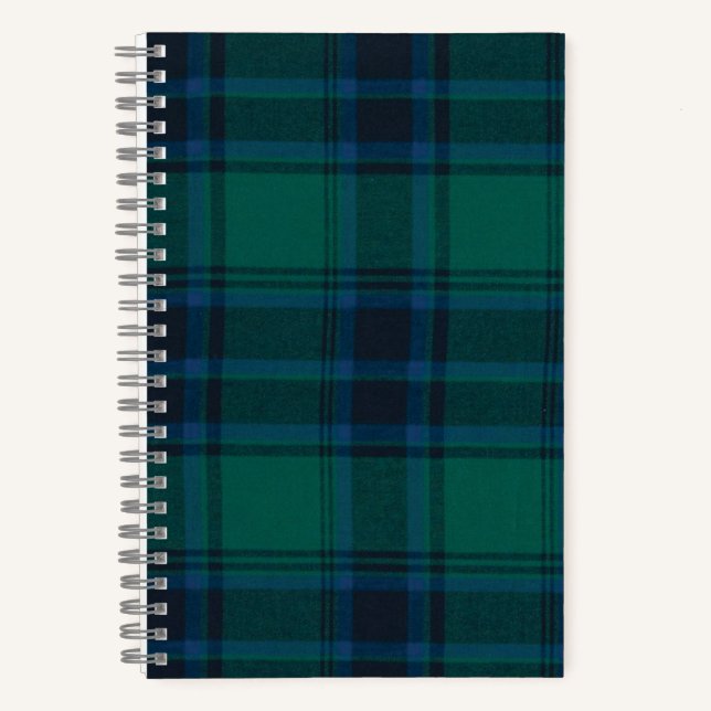 Tartan 5,5" x 8,5" SpiralNotebukoch Notizbuch (Vorderseite)