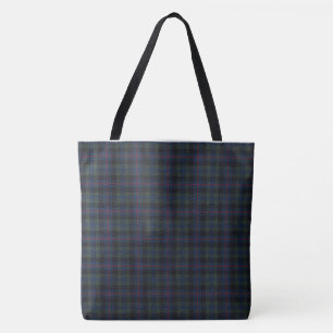 Tartan All-over-Print Tote Bag, groß