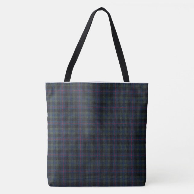 Tartan All-over-Print Tote Bag, groß (Vorderseite)