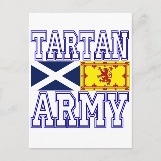 Tartan Army Postkarte (Vorderseite)