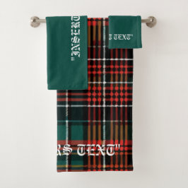 Tartan Badhandtuch Set
