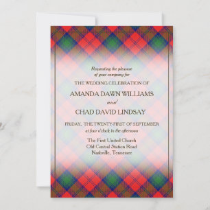Tartan Beauty Clan Lindsay Red Scottish Kariert