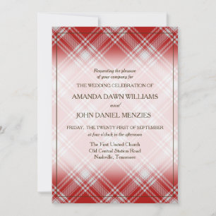 Tartan Beauty Clan Menzies Red Scottish Kariert