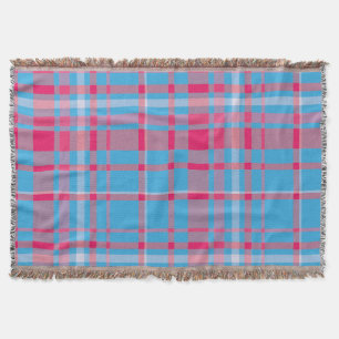 Tartan blau und rot decke