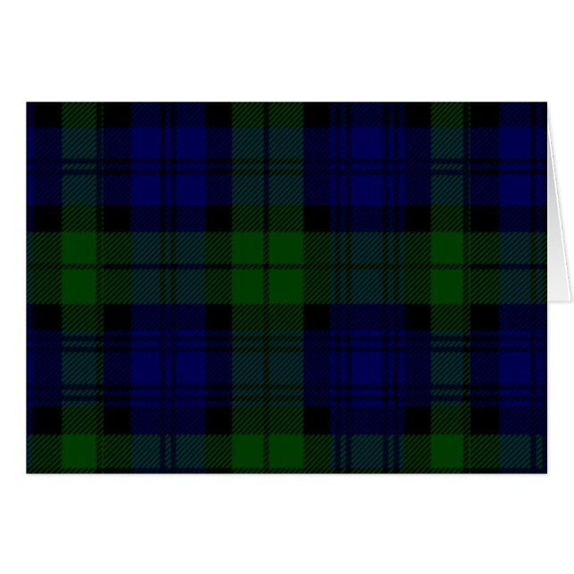 Tartan Blue Green Kariert (Vorderseite (Horizontal))