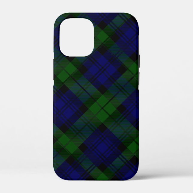 Tartan Blue Green Kariert Case-Mate iPhone Hülle (Rückseite)