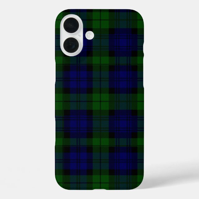Tartan Blue Green Kariert Case-Mate iPhone Hülle (Rückseite)