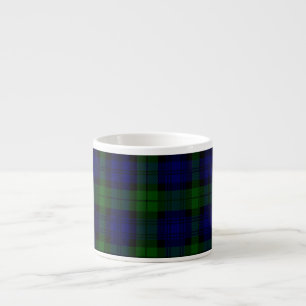 Tartan Blue Green Kariert Espressotasse