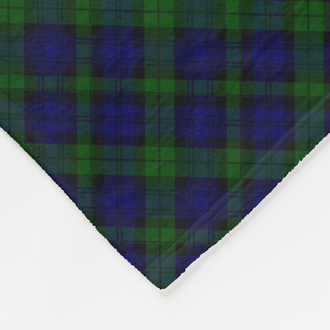 Tartan Blue Green Kariert Fleecedecke (Ecke)