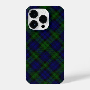 Tartan Blue Green Kariert iPhone 14 Pro Hülle