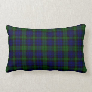 Tartan Blue Green Kariert Lendenkissen