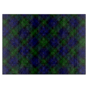 Tartan Blue Green Kariert Schneidebrett