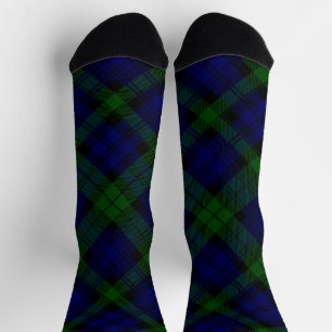 Tartan Blue Green Kariert Socken