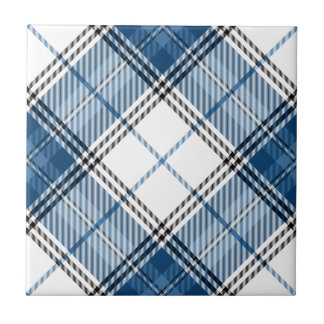 Tartan Blue White Fliese
