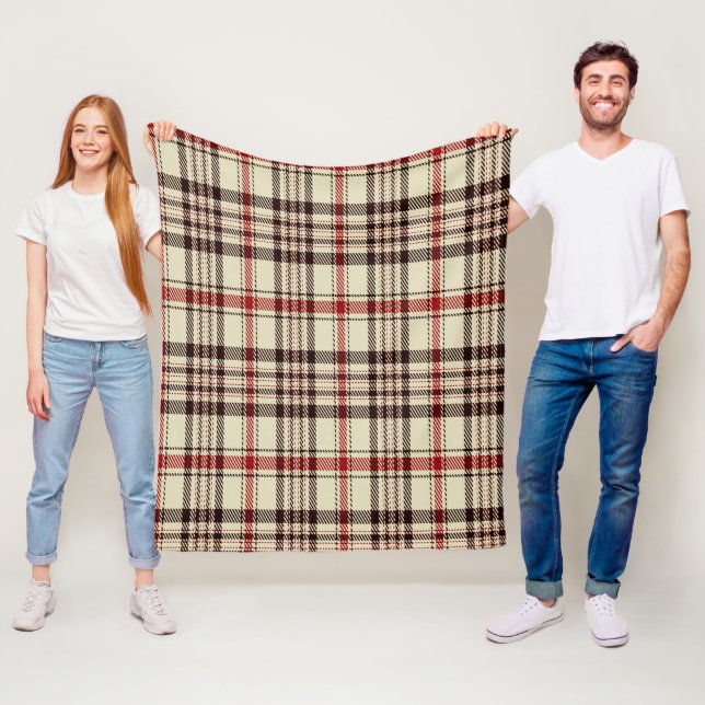 Tartan Brown Fleecedecke (Beispiel)