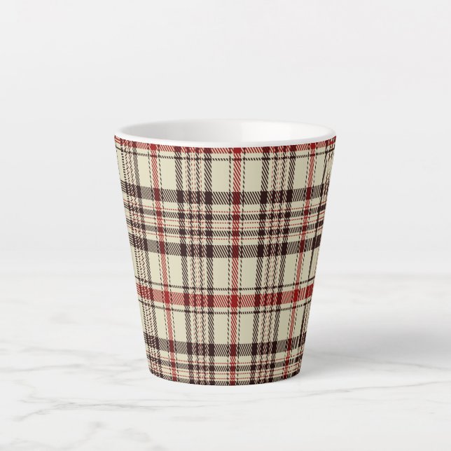 Tartan Brown Milchtasse (Vorderseite)