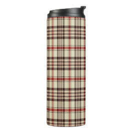 Tartan Brown Thermosbecher