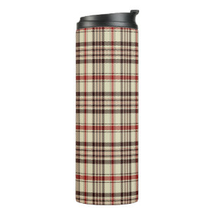 Tartan Brown Thermosbecher