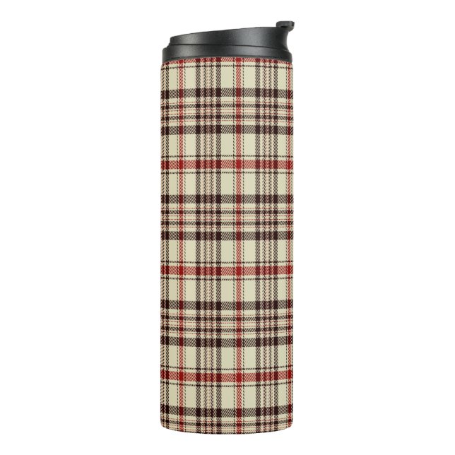 Tartan Brown Thermosbecher (Nach links gedreht)