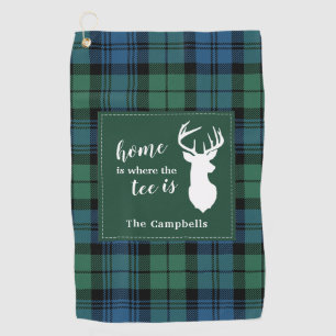 Tartan Christmas Clan Campbell Personalisiert Kari Golfhandtuch