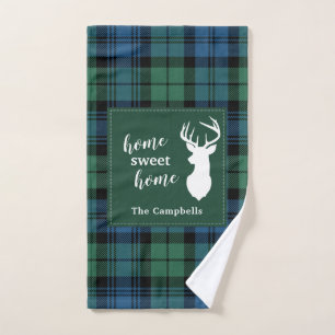 Tartan Christmas Clan Campbell Personalisiert Kari Handtuch