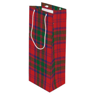 Tartan Christmas Clan Grant Roter Karo Holiday Geschenktüte Für Weinflaschen
