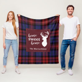 Tartan Christmas Clan MacLachlan Personalize Karie Fleecedecke
