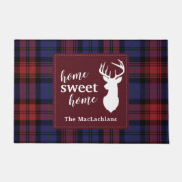 Tartan Christmas Clan MacLachlan Personalize Karie Fußmatte