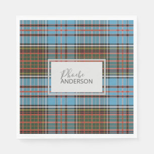 Tartan Clan Anderson Kariert Karo Custom Paper Serviette