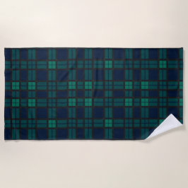 Tartan Clan Black Watch Kariert Blue Green Karo Strandtuch