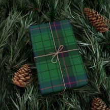Tartan Clan Davidson Kariert Green Black Blue