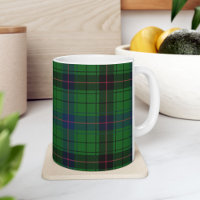 Tartan Clan Davidson Karo Grün Schwarz Kariert